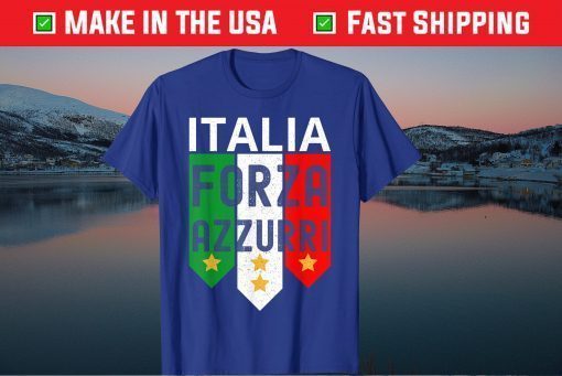 Italy Soccer Jersey 2020 Forza Azzurri Football Team Italia Classic T-Shirt