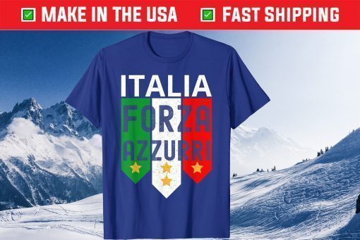 Italy Soccer Jersey 2020 Forza Azzurri Football Team Italia Classic T-Shirt