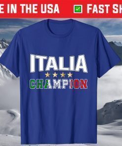 Italia Flag Champion 4 Stars Italy Soccer Jersey Shirt