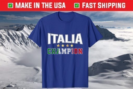 Italia Flag Champion 4 Stars Italy Soccer Jersey Shirt