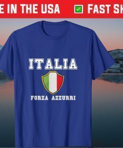 Italy Soccer Team Italia Jersey 2021 Forza Azzurri Italia Classic T-Shirt