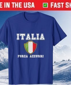 Italy Soccer Team Italia Jersey 2021 Forza Azzurri Italia Classic T-Shirt