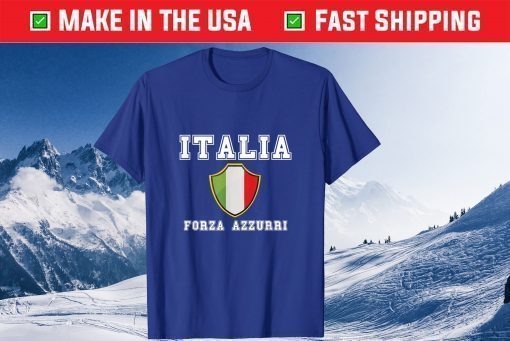 Italy Soccer Team Italia Jersey 2021 Forza Azzurri Italia Classic T-Shirt