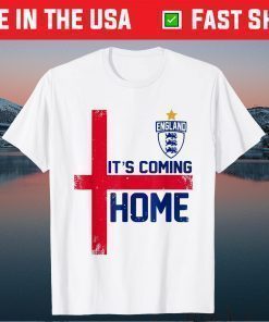 It's Coming Home England Football Soccer Jersey Style Retro T-Shirt