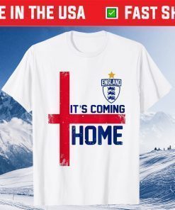 It's Coming Home England Football Soccer Jersey Style Retro T-Shirt