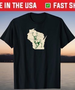 Milwaukee Wisconsin Star Green Standing Stoic Buck Shirt