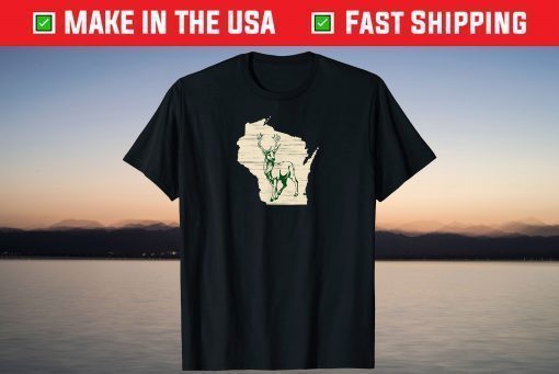 Milwaukee Wisconsin Star Green Standing Stoic Buck Shirt