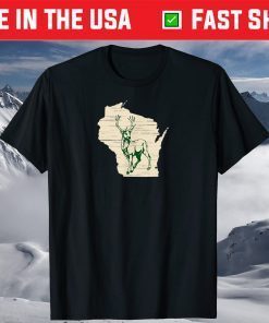 Milwaukee Wisconsin Star Green Standing Stoic Buck Shirt