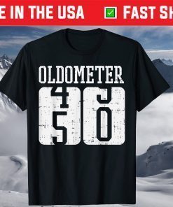 Oldometer 49 50 Fifty Fun 50th Birthday Party T-Shirt