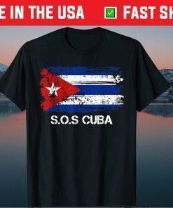 Sos Cuba Flag Cuba Cuban Flag Shirt