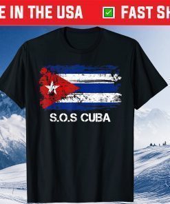 Sos Cuba Flag Cuba Cuban Flag Shirt