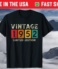 Vintage 1952 Limited Edition 69th Birthday 59 Years Old T-Shirt