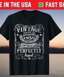 Vintage 1955 Limited Edition 66th Birthday 66 Year Old T-Shirt