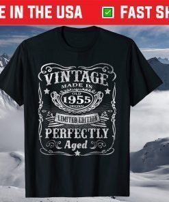 Vintage 1955 Limited Edition 66th Birthday 66 Year Old T-Shirt