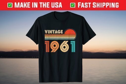 Vintage 1961 Birthday 60 Years Old T-Shirt