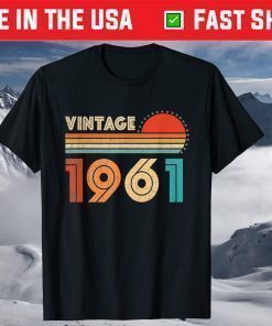 Vintage 1961 Birthday 60 Years Old T-Shirt