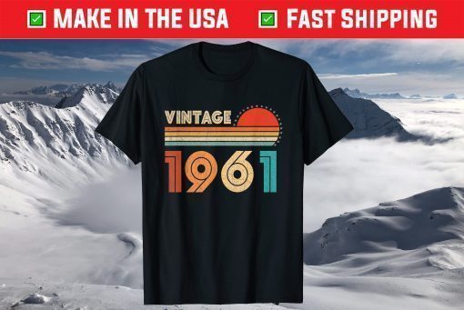 Vintage 1961 Birthday 60 Years Old T-Shirt