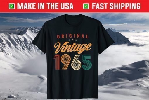 Vintage 1965 56Years Old Retro 56Th Birthday T-Shirt