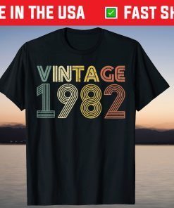 Vintage 1982 39th Birthday 39 Years Old T-Shirt