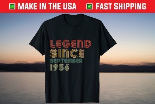 Vintage Legend Since September 1956 65th Birthday T-Shirt