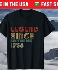 Vintage Legend Since September 1956 65th Birthday T-Shirt