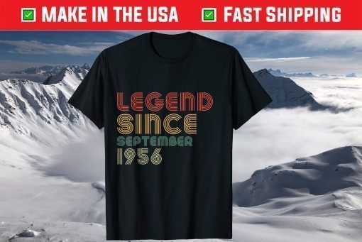 Vintage Legend Since September 1956 65th Birthday T-Shirt