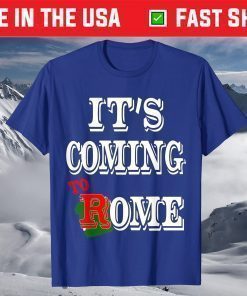 t's Coming To Rome Italia Champions Football Shirt