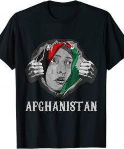 Afghanistan Woman I Love Afghanistan Afghans Flag T-Shirt