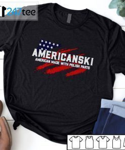 Americanski American Made With Polish Parts T-Shirt