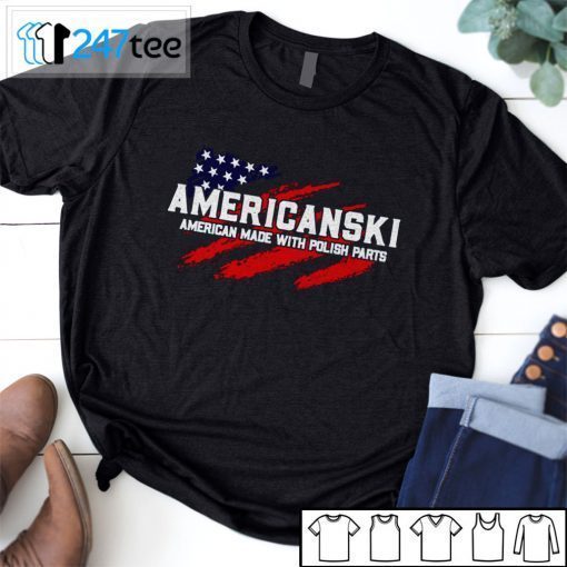 Americanski American Made With Polish Parts T-Shirt