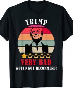 Anti Trump Pro Biden 1 Star Rating Election Vote T-Shirt