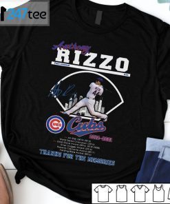 Authony Rizzo Cubs 2012-2021 Thanks For The Memories T-Shirt