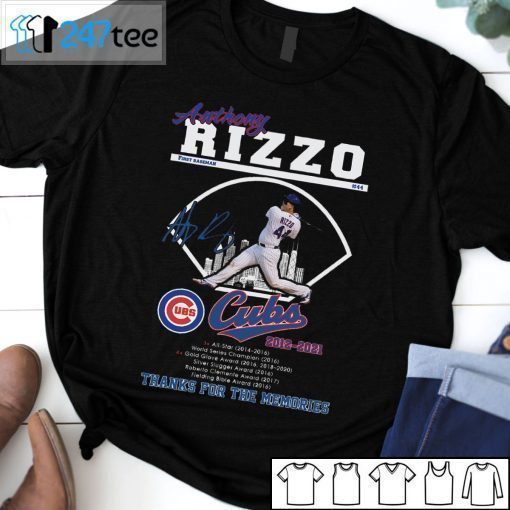 Authony Rizzo Cubs 2012-2021 Thanks For The Memories T-Shirt