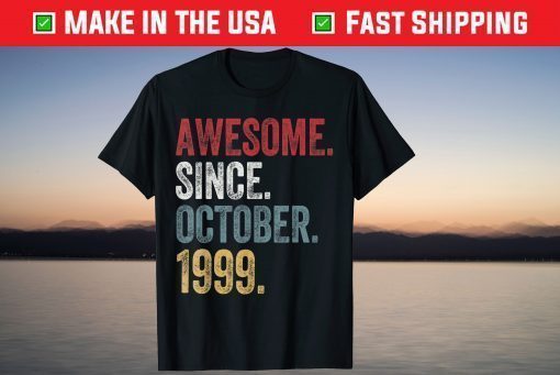 Awesome Since October 1999 22st Birthday T-Shirt