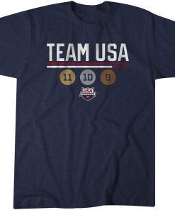 Team USA Swimming Medal Count Shirt