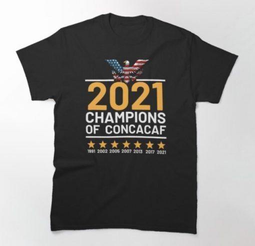 Usa Soccer Team Champions Concacaf Gold Cup 2021 Tee Shirt