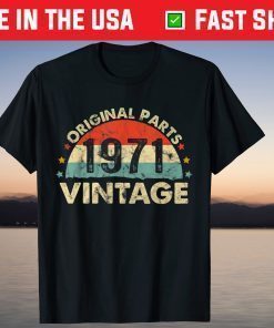 Vintage October 1971 50th Birthday 50 Year Old T-Shirt