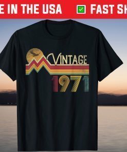 Vintage October 1971 50th Birthday 50 Years Old T-Shirt