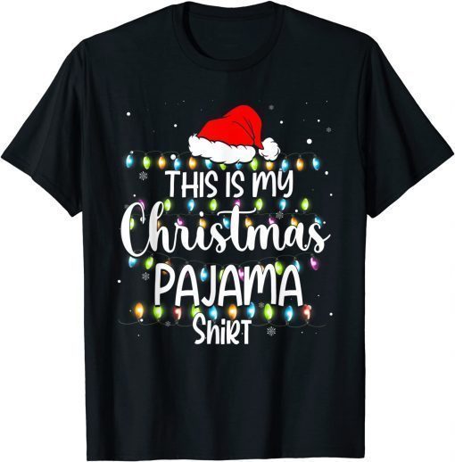 2021 This Is My Christmas Pajama Shirt Funny Family Matching Xmas T-Shirt