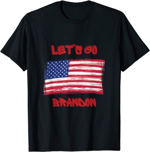 American Flag Let's Go Brandon Impeach 46 Tee Shirt