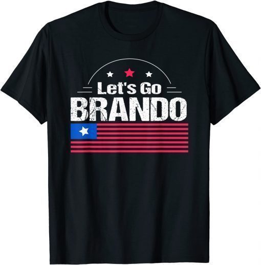 Anti Biden Let's Go Brandon, Joe Biden Chant Us Flag T-Shirt