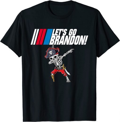 Halloween dabbing skeleton, Let’s Go, Brandon Anti Biden T-Shirt