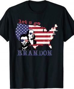 Let's Go Brandon, Benjamin Franklin-Abraham Lincoln T-Shirt