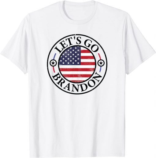 Let's Go Brandon, Biden Chant, Impeach Biden US Flag T-Shirt