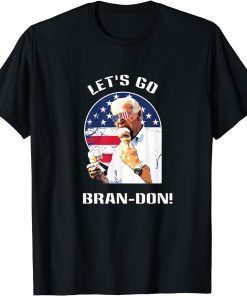 Lets Go Brandon, Biden Eating Ice Cream T-Shirt