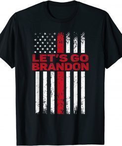 Let's Go Brandon Chant, Impeach Biden Us Flag T-Shirt