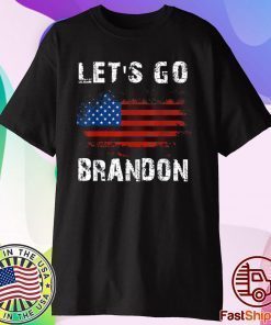 Let's Go Brandon Chant, Impeach Joe Biden Flag Usa T-Shirt