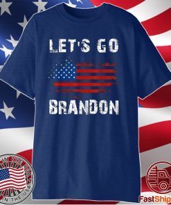 Let's Go Brandon Chant, Impeach Joe Biden Flag Usa T-Shirt