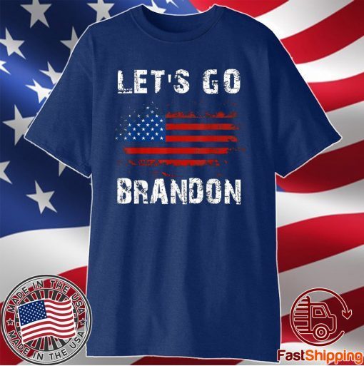 Let's Go Brandon Chant, Impeach Joe Biden Flag Usa T-Shirt