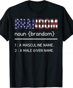 Lets Go Brandon Definition US Flag T-Shirt